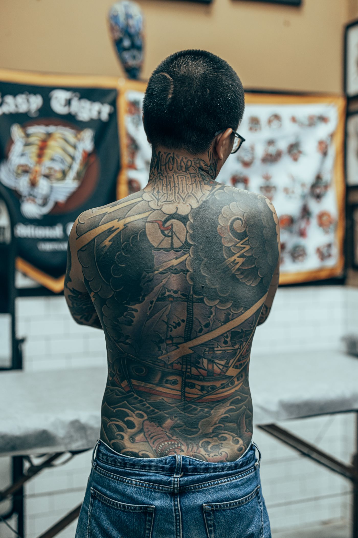 A backpiece, finished.
