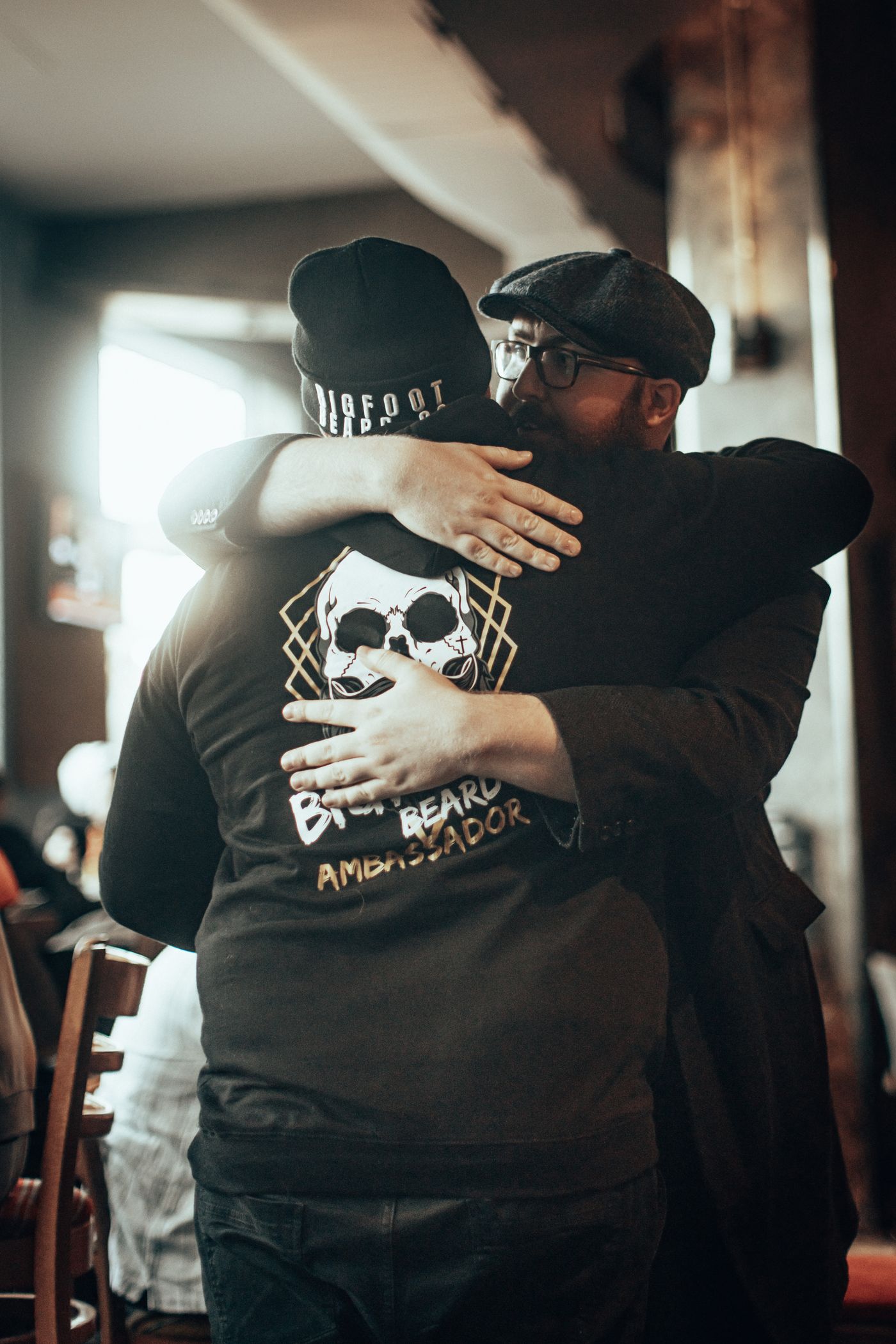 No handshakes here.