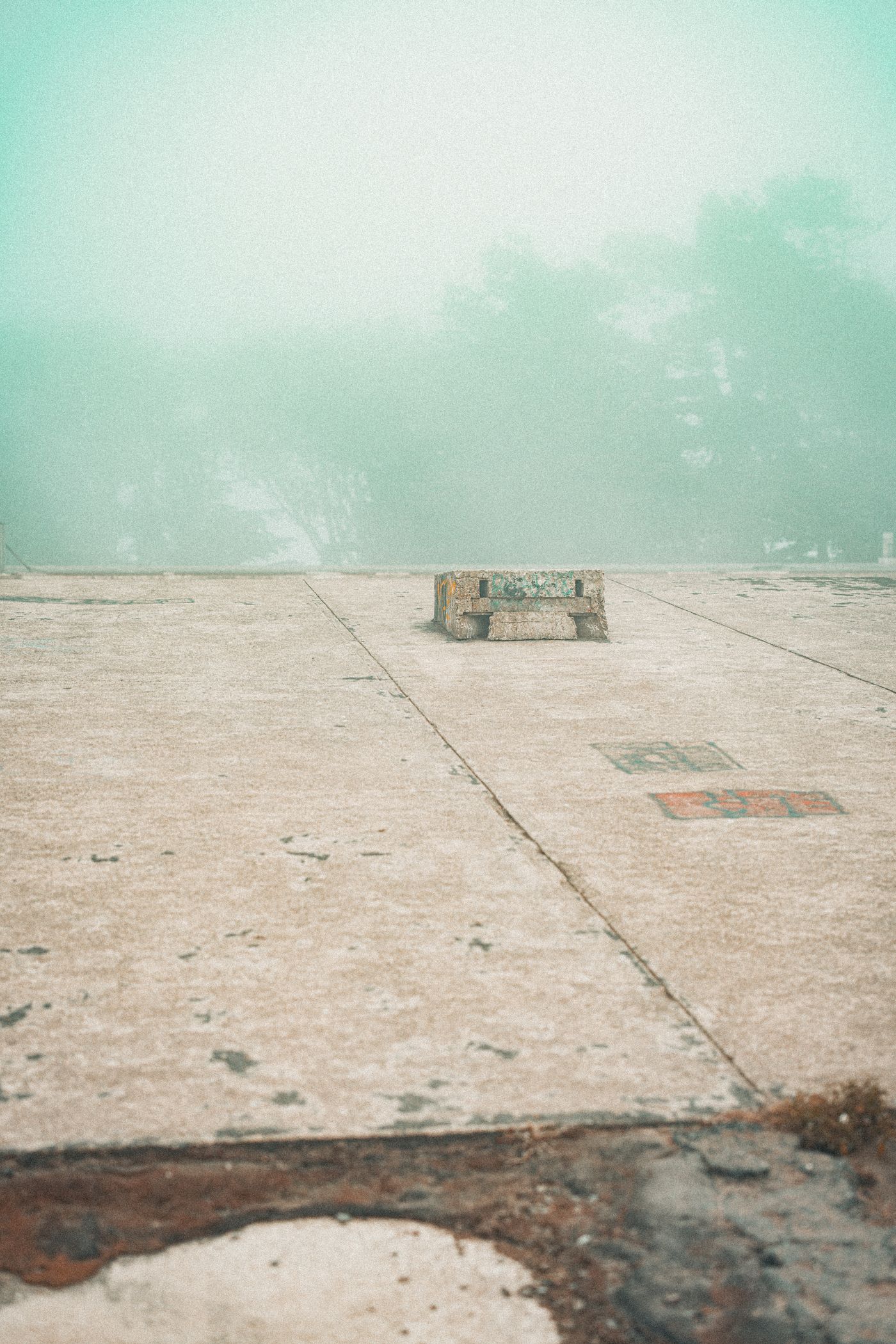 Fog, Concrete and a Red Bridge — photo 9