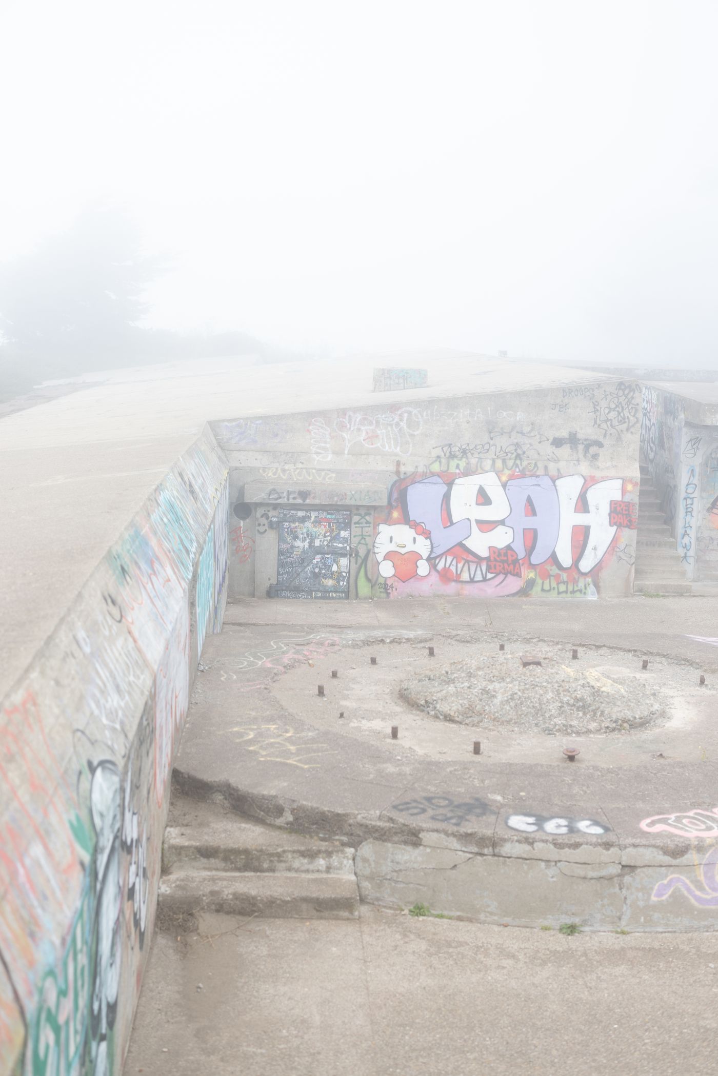 Fog, Concrete and a Red Bridge — photo 14
