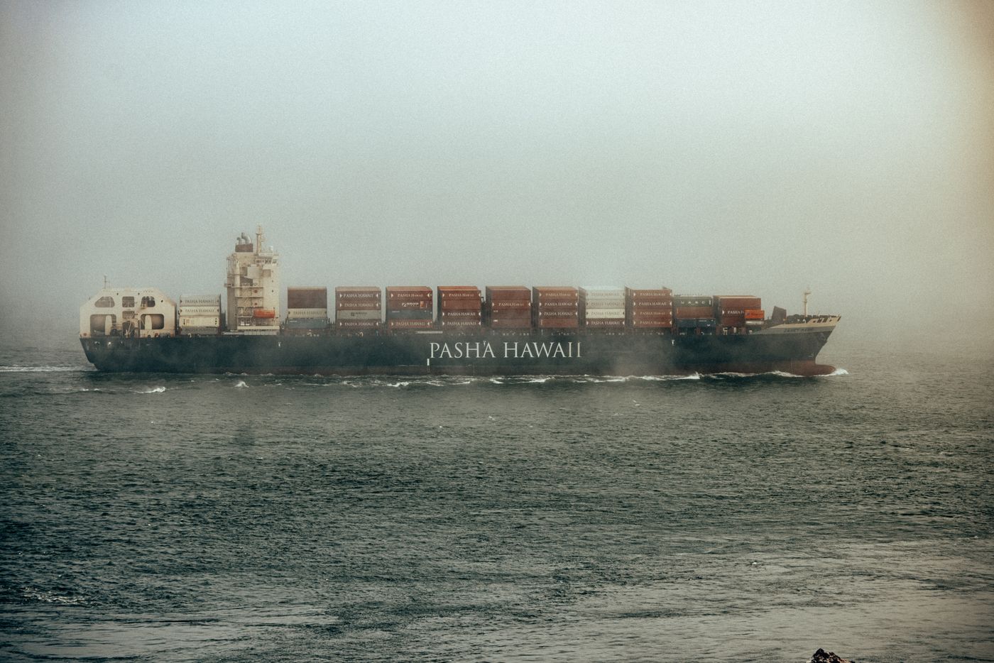 Fog, Concrete and a Red Bridge — photo 35