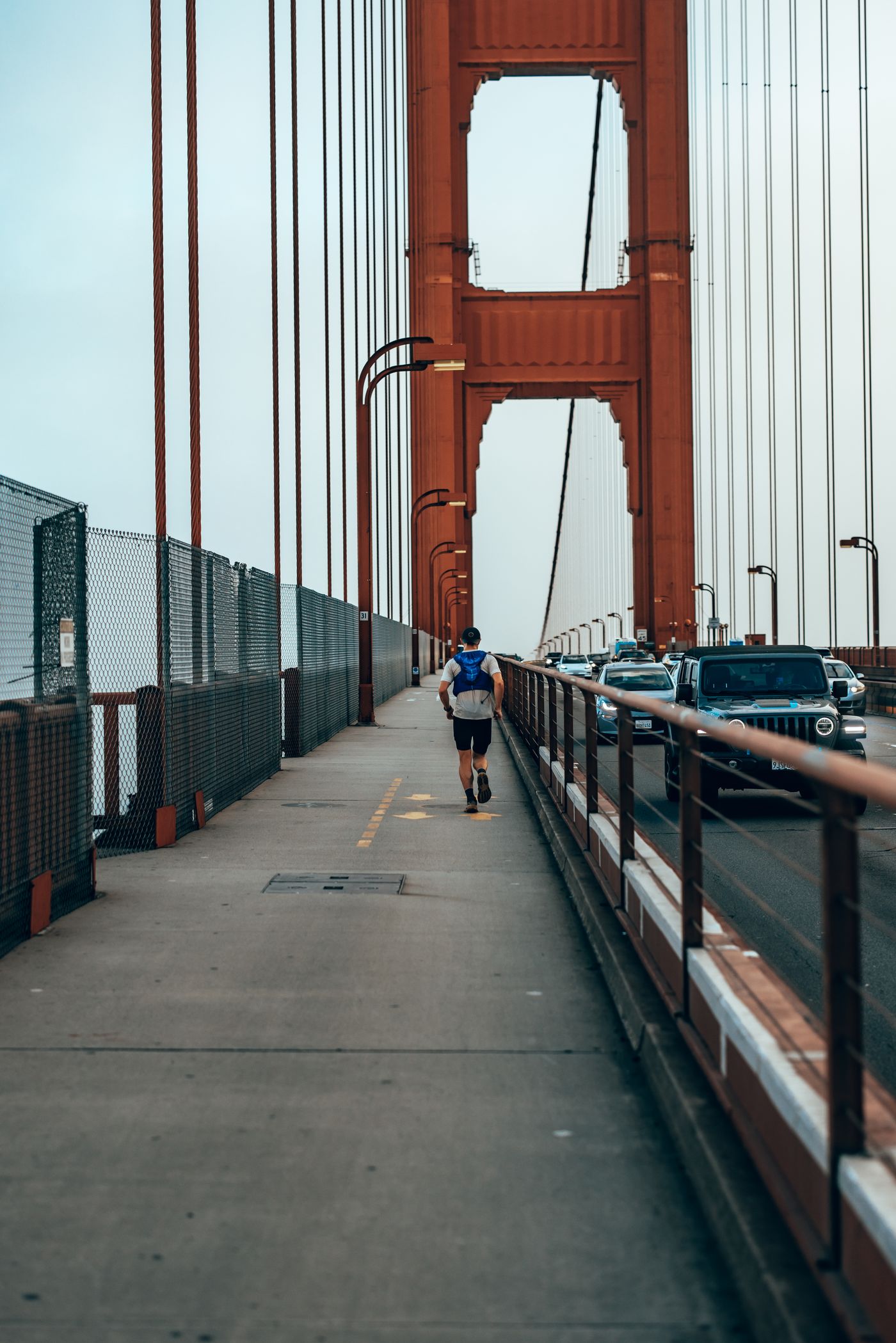 Fog, Concrete and a Red Bridge — photo 53