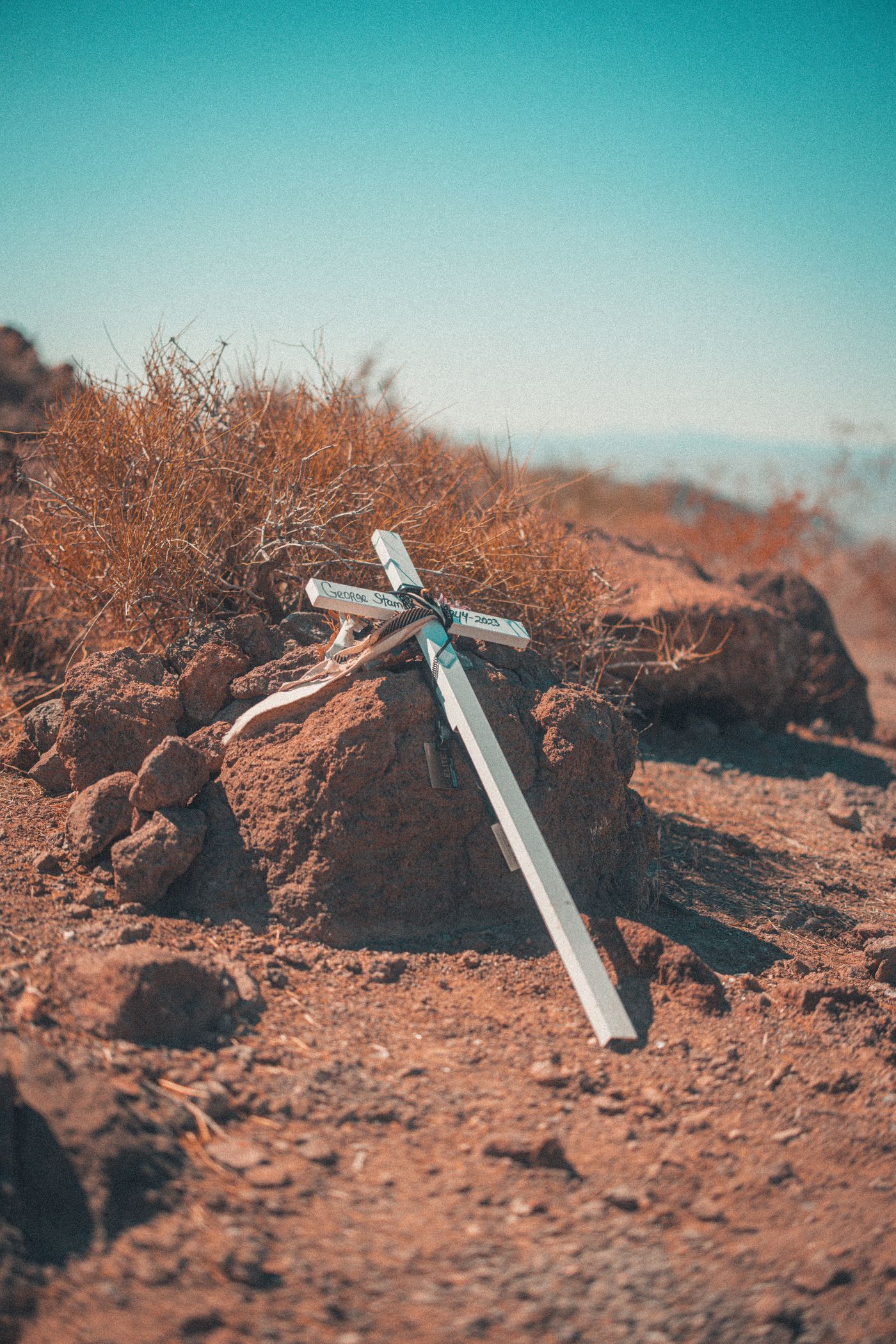 Left on the rocks.