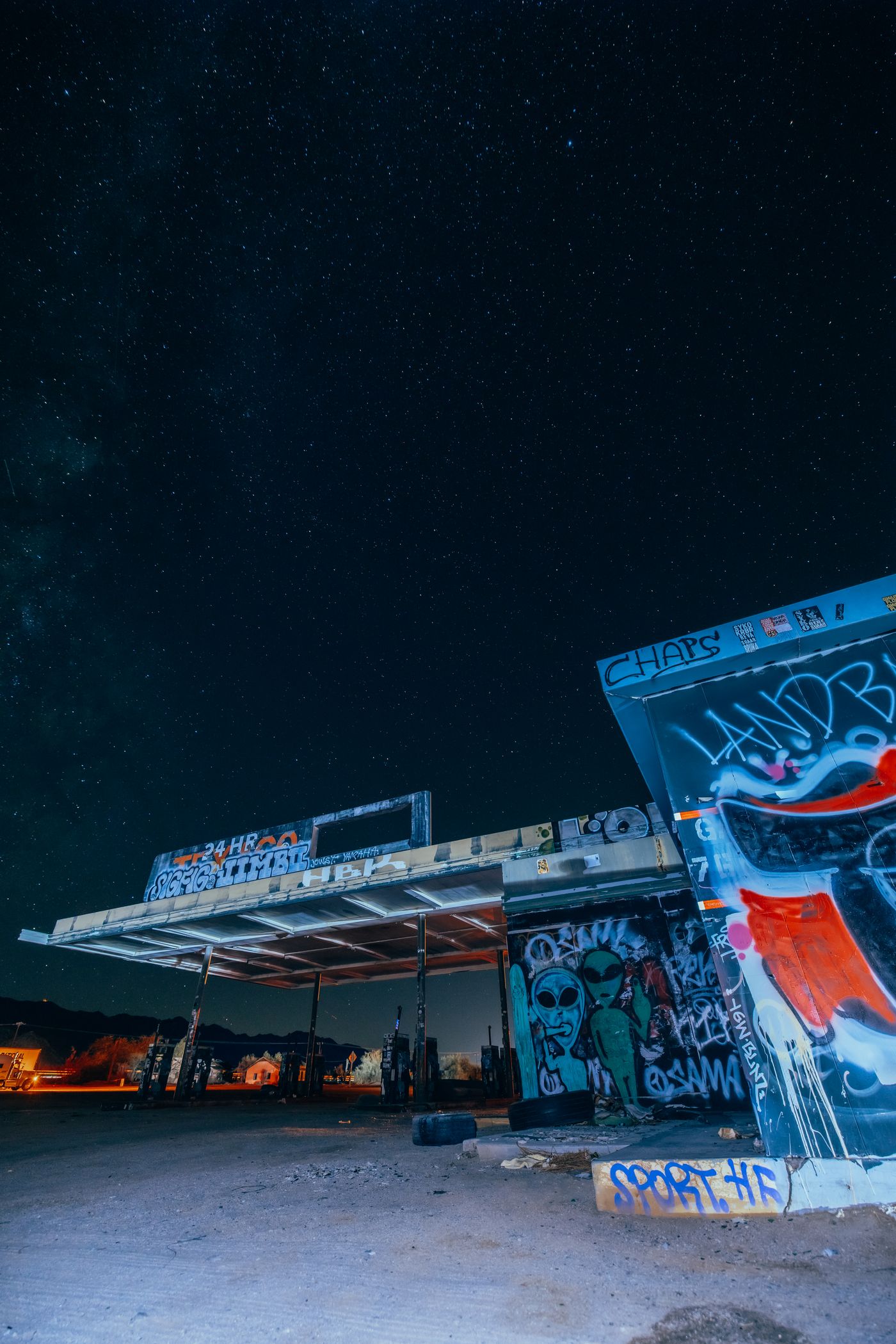 Painted after dark.