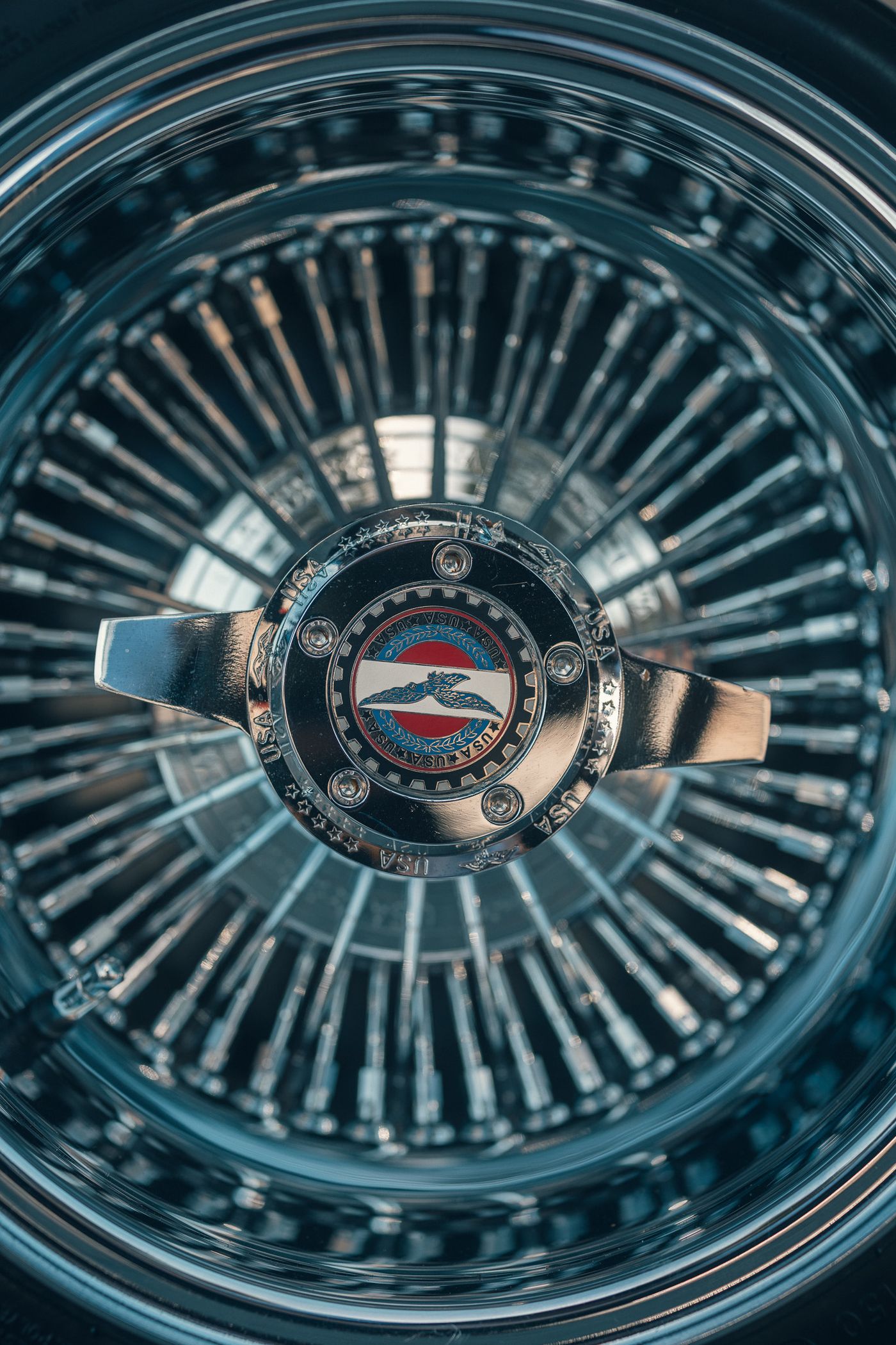 Wire and chrome.