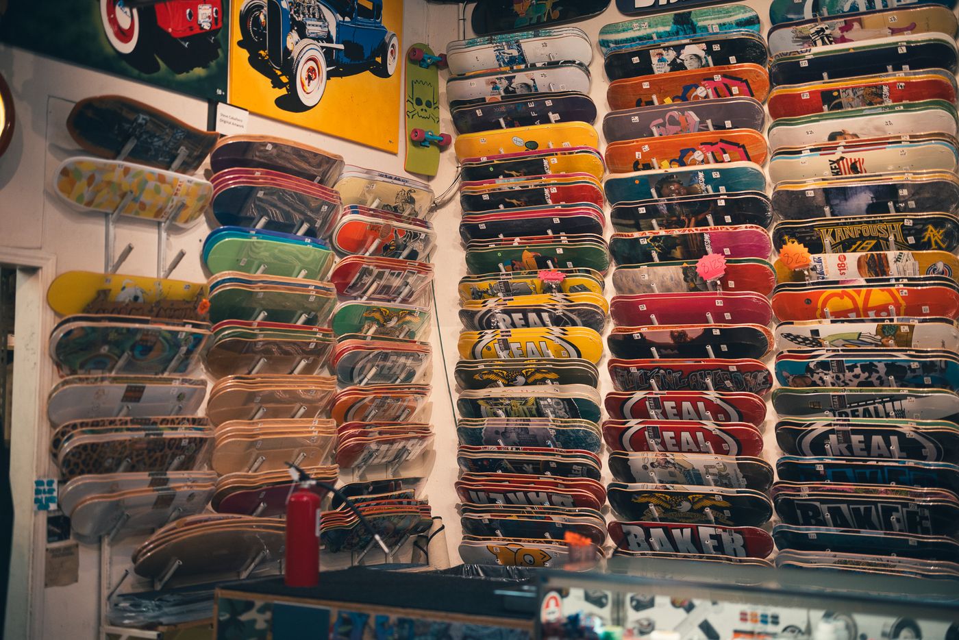 Decks, floor to ceiling.