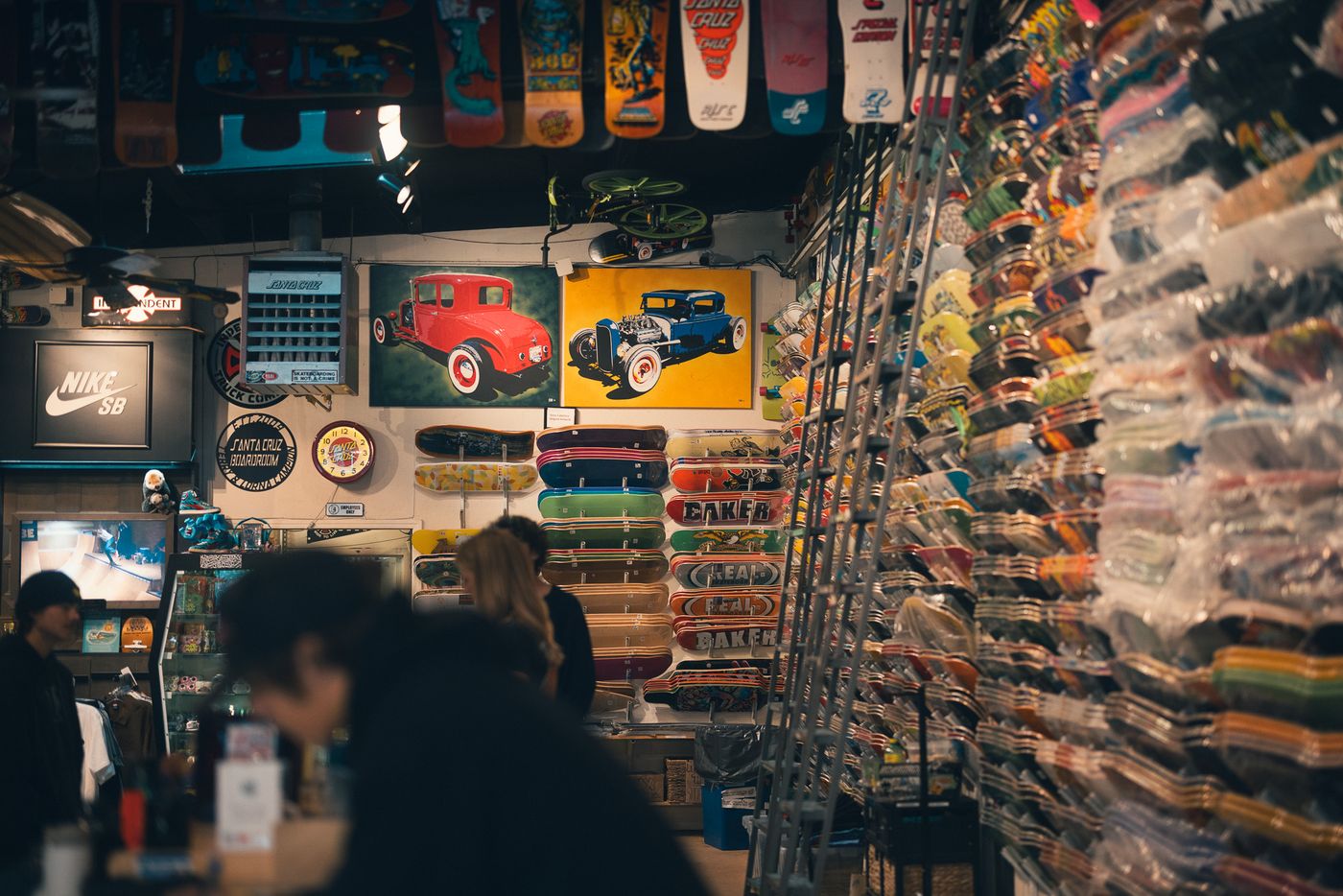 Browsing the wall.