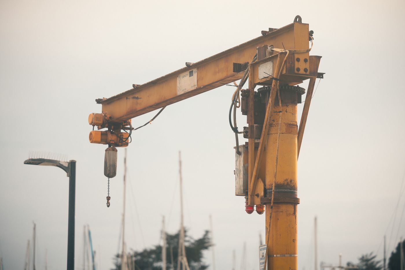 The yellow crane.