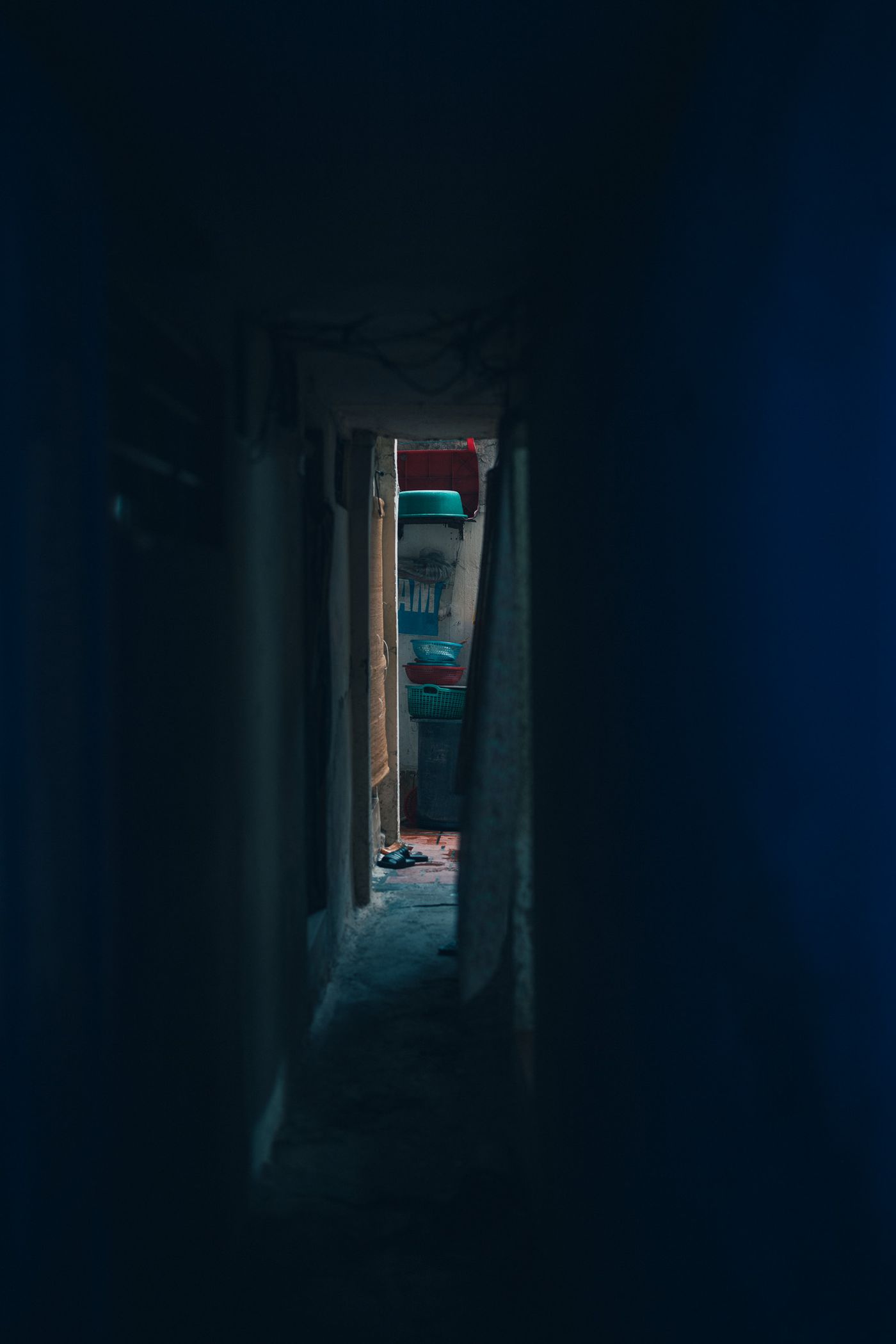 路地。
