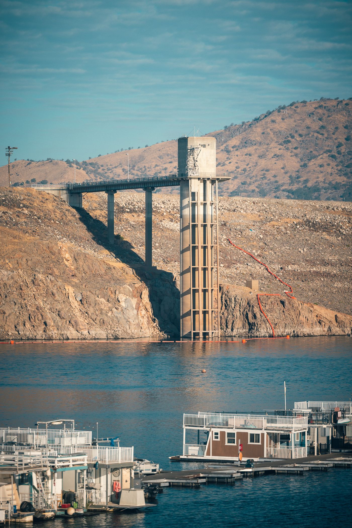 The intake tower.