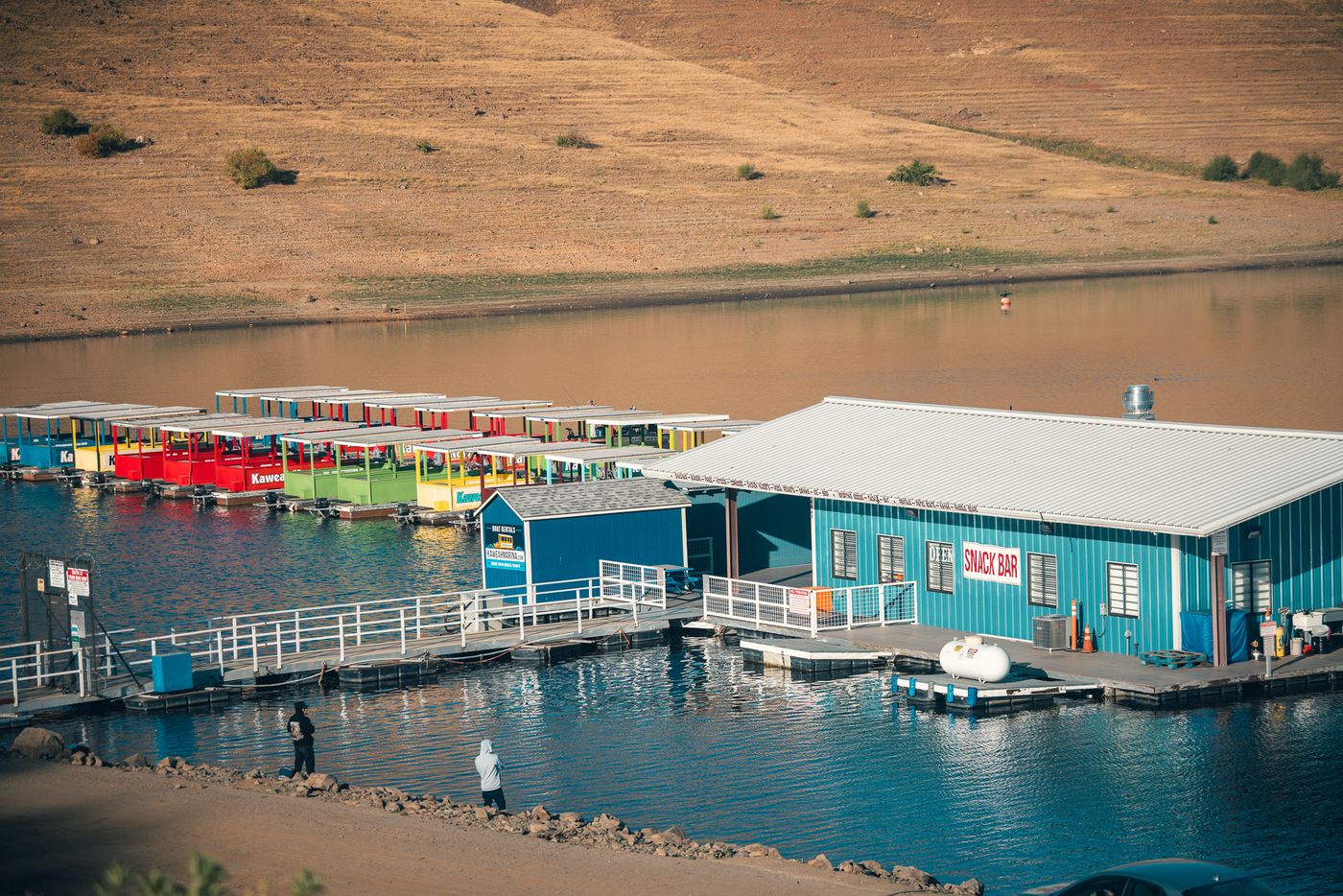 The marina.