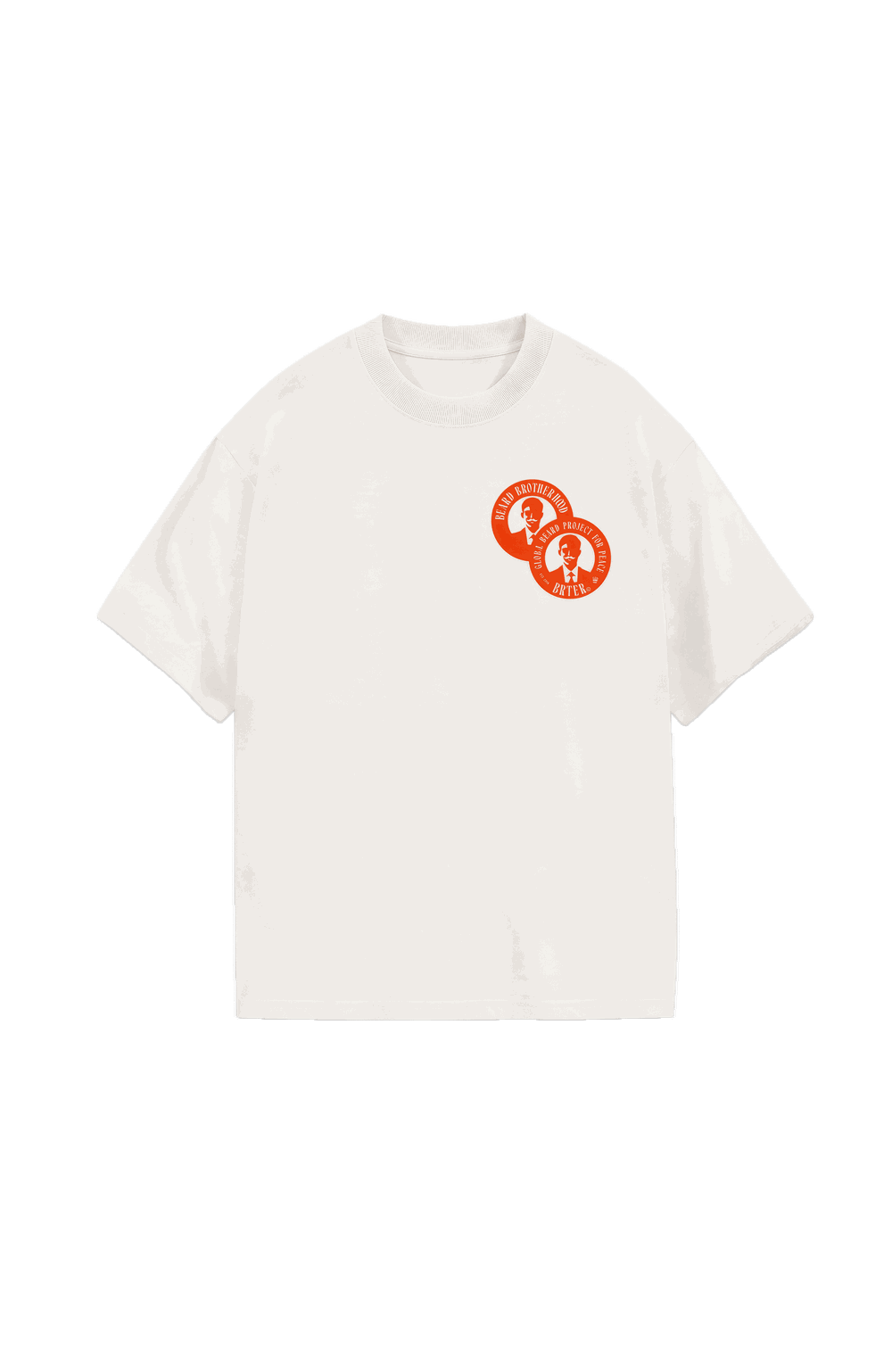 B.BRTHR UNIFORM BEARD TYPE TEE WHITE — front